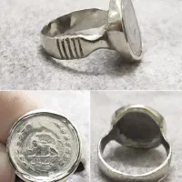 انگشتر نقره شیروخورشید