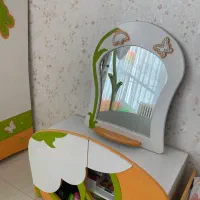 سرویس خواب دو حالته چوبی نوزاد-نوجوان|تخت و سرویس خواب|تهران, ستارخان|دیوار