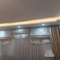 پرده مخمل با رومن