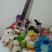 عروسک ها با هم با گیتار ۶۵۰|اسباببازی بچه|رشت, استقامت ۱|دیوار