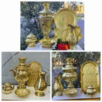 سماور ذغالی برنجی قابل استفاده