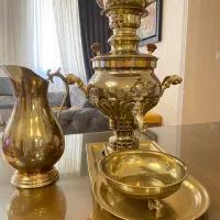 سماور زغالی برنج نو