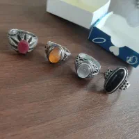 تعدادی انگشتر نقره