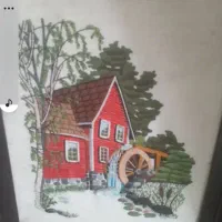 تابلو سوزن دوزی ابریشم