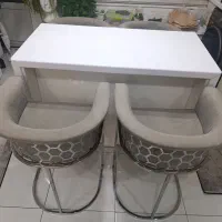 ۴ عدد صندلی اپن زنبوری طوسی و جزیره ام‌ دی اف