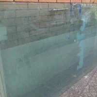 درب شیشه سکوریت کاملا سالم