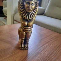 مجسمه عتیقه چوبی انسان و حیوان بالدار|مجسمه، تندیس، ماکت|تهران, نیروی هوایی (پیروزی)|دیوار