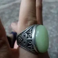 انگشتر نقره گوهر شب چراغ|کلکسیون اشیاء عتیقه|کرج, برغان|دیوار