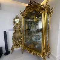 ست بوفه و ساعت ایستاده|بوفه، ویترین، کنسول|شیراز, ستارخان|دیوار