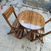 میزوصندلی تاشوچوب روسی نهارخوری