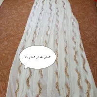 دو عدد پرده سفید ۱.۵ در ۲ مترو ۶۰. دو عدد والان