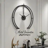 ساعت دیواری مدرن مینیمال دو رینگ|ساعت دیواری و تزئینی|چهاردانگه (تهران), |دیوار