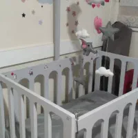 تخت نوزاد گهواره ای نو|تخت و صندلی بچه|اسلامشهر, شهرک واوان|دیوار