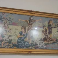 تابلو کوبلن دستدوز ومنجوق دوزی شده|تابلو، نقاشی، عکس|تهران, علم و صنعت|دیوار