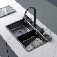 سینک پیانویی سیتکو ۷ کلید دودی زنبوری استیل ۳۰۴