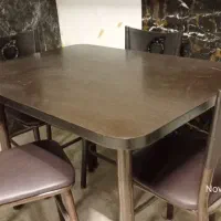 میز ناهار خوری چوب و فلز 4نفره ایده آل خانه شما|میز و صندلی غذاخوری|فشاپویه, |دیوار