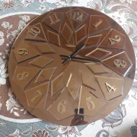 ساعت دیوار آینه ایی طلایی