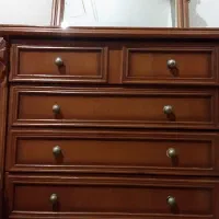 سرویس‌خواب‌دونفره‌چوب‌گردو|تخت و سرویس خواب|جاجرود, |دیوار