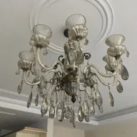 لوستر برنجی کریستال