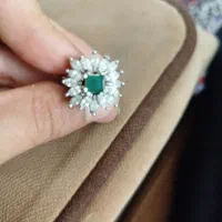 انگشتر نقره نگین دار اصل