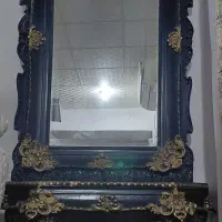 آینه کنسول با ساعت ایستاده