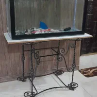 اکواریوم با میز اهنی فرفوژه شیک