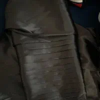 پارچه ساتن مشکی و شامپاینی قواره دار فروشی