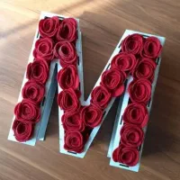 باکس گل مصنوعی حروف