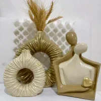 ست دکوری و مجسمه گلدان