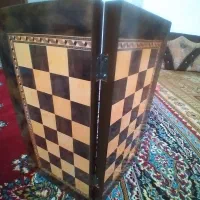 شطرنج چوبی با مهره