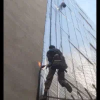 کار در ارتفاع ایزوگام با(طناب)تعمیرات ونصاب وغیره