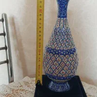 گلدان مینا کاری استاد مرتضی اسماعیلی مناسب کادو|صنایع دستی و سایر لوازم تزئینی|تهران, شهرک محلاتی|دیوار