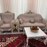 مبلمان 8 نفره|مبلمان خانگی و میز عسلی|میانه, |دیوار