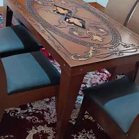 میز نهار خوری ۶ نفره و زیر تلوزیون