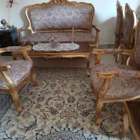 مبل استیل  ۹ نفره  ومیزناهارخوری استیل ۱۰ نفره|مبلمان خانگی و میز عسلی|اصفهان, ملک‌شهر|دیوار
