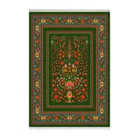 فرش قسطی 9و6و12 متری کناره زانیس سبز انار بدون چک