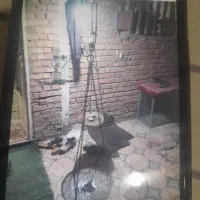 موتور کلر ترازو قدیمی هوا کش بزرگ.|کولر آبی|کرمان, |دیوار