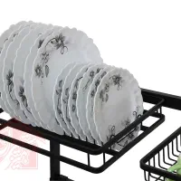 آبچکان روی سینک آلومینیومی مشکی|آبچکان و نظمدهنده ظروف|تهران, خاک سفید|دیوار