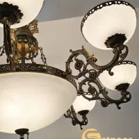 ۲ لوستر ۸ شاخه بزرگ و مجلل +۲دیوارکوب +۲حباب یدک|لوستر و چراغ آویز|تهران, اقدسیه|دیوار