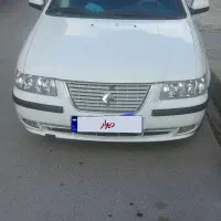 ماشین سمند سفید ای اف سون