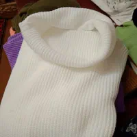 پولیوربافت یقه اسکی شل دررنگبندی های موجود