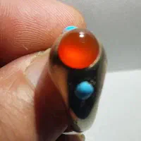 سرخ کبدی یمنی کهنه و رکاب دستساز فابریک|جواهرات|اهواز, کمپلو شمالی|دیوار