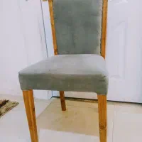 صندلی چوبی نهار خوری هفت عدد موجوده