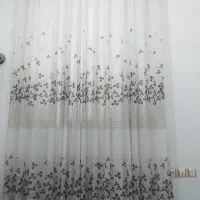 پرده حریر پانچ طرحدار