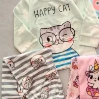 بلوز شلوار راحتی طرح پیشی عینکی کاملا نو