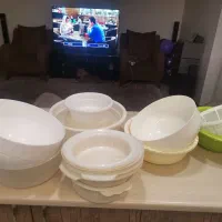 تعدادی سبد و لگن درحدنو، بسیار تمیز وبدون شکستگی|ظروف نگهدارنده، پلاستیکی، یکبارمصرف|رودهن, |دیوار