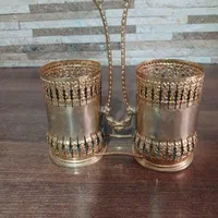 سینی برنجی،جای کاردوچنگال برنجی،قندان برنجی|کلکسیون اشیاء عتیقه|فردیس, شهرک وحدت|دیوار