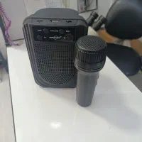 حراج اسپیکر همراه با میکروفن بی سیم و تغییر صدا|سیستم صوتی خانگی|شیراز, شهرک مهدی‌آباد|دیوار