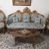 مبل استیل ۹ نفره با میز وسط