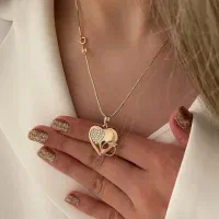 گردنبند قلب ژوپینگ با زنجیر